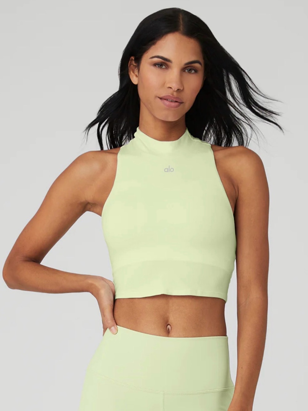 Alosoft Top That Bra Tank - Iced Green Tea